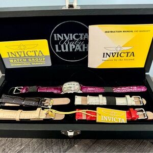 NWT Invicta Baby Lupah Watch & Genuine Leather Croc band Collector’s Edition Set